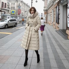 다바걸 감싸주는폭스패딩