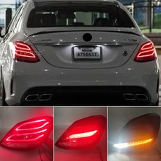 후방 미등 브레이크 라이트 어셈블리 메르세데스 벤츠 호환 C 클래스 W205 C180L C200L C260L C300L, [01] light leftright, [03] left and right