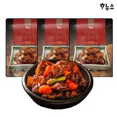 하누소 한입 매운 소갈비찜, 3개, 500g