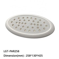 야외 방수 LED 수영장 조명 IP68 액세서리 완전 수지 충전 오목한 스타일 DC12V, PAR258 18W, White light, 18) PAR258 18W - Warm light