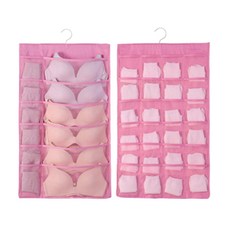 디오셀 옷장정리 양면 속옷 걸이 36칸, 2개, 핑크 36칸