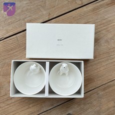 입체 세트 사케컵 눈물 목욕하는북극곰 북극곰의