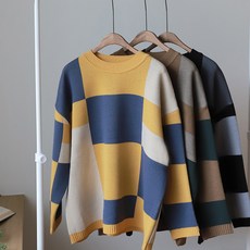 [인기상품] 디고 3도스퀘어 체크니트(3 colors)