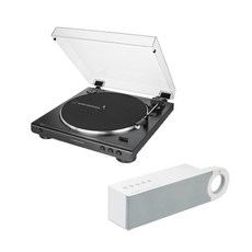 오디오테크니카 AT-LP60X + 스피커 턴테이블 패키지 (EXM-50), AT-LP60X 블랙
