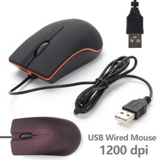 Windows 98/XP용/Vista/7/8용 USB 유선 사무용 마우스 고정밀 음소거 데스크탑 컴퓨터