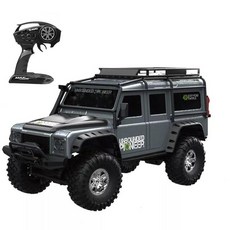 110 2.4G ZP1001 4WD Rc 자동차 레트로 차량 승LED 라이트 RTR 모델 원격 제어 아이 오프로드 트럭 성인 RC, 02 gray 1battery