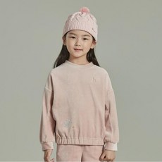 헤지스 키즈 홀리데이 벨벳 SET 맨투맨 HSW81TM58P PK
