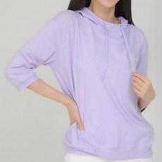 여름 여성 7부 후드티 면티셔츠 후드티셔츠 여성의류 참신마켓
