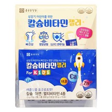 종근당건강 칼슘 비타민젤리 포키즈 30포, 300g, 1개