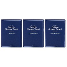 일회용 샤워타올 캠핑 여행 호텔 업소용 수영장 헬스장 휴대용 버블타입 일회용샤워타올 1박스 5매 개별포장, 블루 마린, 5매입, 3박스