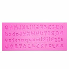 3d 번호와 편지 모양 모양 실리콘 곰팡이 케이크 장식 도구 퐁당 초콜릿 젤리 젤리 금형 t0726|jelly mould|letter shapetools fondant, 단일, 1개, 단일