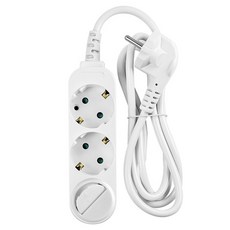 대현 모노케어 멀티탭 3구 접지 10A 1800w 전기연장선 전선형, 5m, 1개