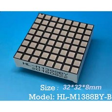 노란색 0 1088LED 3 사각형 LED 도트 1388LED 모듈 매트릭스, english, 1개