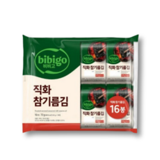 비비고 직화 참기름김, 72g, 1개