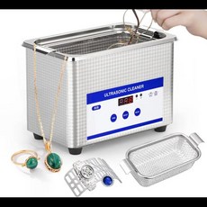 초음파 세척기 안경 쥬얼리 클리너 고주파 세척 40kHz 800ml, 1개, EU Plug 220V