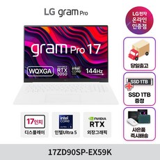 LG전자 그램 Pro 17 코어 울트라5 RTX3050