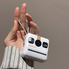 레트로 즉석 카메라 라벨 파티용 포토박스 포토 폴라로이드, 10000mAh, 2. 실버, 1개