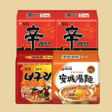 신라면 10입 +안성탕면 5입 +너구리 5입 (총 20봉), 총 20봉