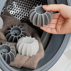 실리콘 세탁볼 건조기 세탁기 먼지 제거 엉킴 방지 볼