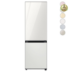 [색상선택형] 삼성전자 비스포크 냉장고 방문설치, 글램 화이트 + 코타 화이트, RB33A3004AP