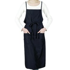 cozycube앞치마 세련 보육사 원피스 카페 앞치마 귀엽다 프리사이즈 유니폼 무지 심플 여성 남성 가사 대청소 앞치마 허리끈 DIY 평상복 가사 심플 여성용 성인 느긋, 1개