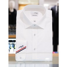 [AK PLAZA] [듀퐁셔츠] 남성 슬림핏 삼색 포인트 긴팔 남방 와이셔츠 (SE4SM22LS937SWH)