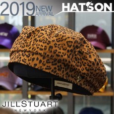 [현대백화점][햇츠온]K0JT413BW JILL STUART 브랜드 여성 레오파드 코디 빵모자 헌팅캡 사계절 면소재 베레
