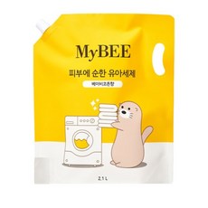 마이비 피부에 순한 유아세제 베이비코튼향 리필, 2100ml, 4개