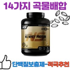 nsprogh NS 웨이 프로틴 곡물맛 2kg 동물성 식물성 복합 단백질 보충제 1개