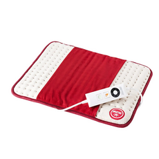 브랜드 이메텍 프리미엄 1인용 히팅 패드 전기방석 Imetec HEating Pad, 화이트&레드