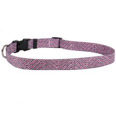 Yellow Dog Design 이지스냅 펫 칼라 멀티 트위드 미디엄 35.6cm 50.8cm, 핑크 트위드, 1개