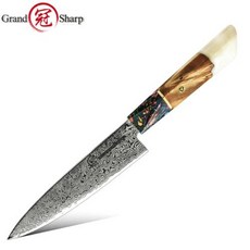 다마스커스 칼 고기 Grandsharp 일본 스틸 다용도 매우 날카로운 스테인레스 요리사 슬라이싱 주방 인치, 1개