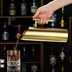 레스토랑 주전자 바 서빙 주전자 호텔 워터포트 스텐, 1개, 3. 2L 직신 주전자 (7자 손잡이)