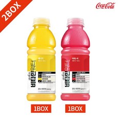 글라소 비타민워터 파워씨 에너지 500ml x 12PET 2박스 묶음, 단일상품_총 수량_상세페이지참조, 단일옵션