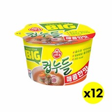 오뚜기 BIG컵누들 매콤한맛(용기) 61g 12개, 오뚜기 BIG컵누들 매콤한맛 61g 12개