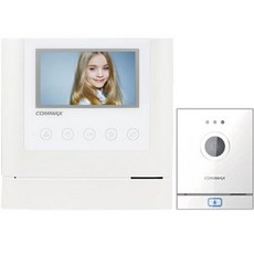 COMMAX 비디오폰 CAV-43M 화이트 + 각도조절 현관카메라 DRC-4M 화이트