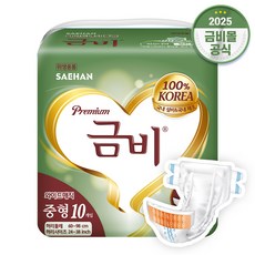금비 남녀공용 성인용 겉기저귀 와이드매직벨트 중형 SHA205 팬티형 성인기저귀, 1개, 10개입