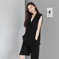 에브리올 여자 민소매 나시 후드집업 자켓 점퍼
