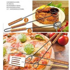 바베큐 BBQ 집게 고기집게 숯집게 집개 바비큐 도구 3종 세트 캠핑 취사 BBQ 바비큐 용품 바베큐 집게삽