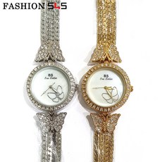 손목큐빅팔찌시계