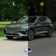 제네시스 GV80 JX1 PE 흑백 자외선 UV PPF 자동차 블랙 헤드라이트 보호 틴팅 필름