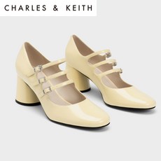 CHARLES&KEITH 찰스앤키스 버클드 실린드리컬 힐 메리 제인 구두