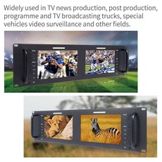 랙마운트hdmi듀얼모니터