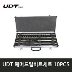 UDT 해머드릴비트세트 10PCS 콘크리트 드릴비트 SDS PLUS, 10개