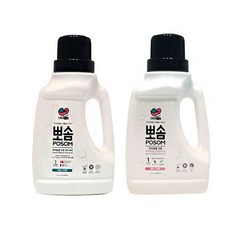 뽀솜 반려동물 전용 세제와 유연제 2종콤보, 1세트