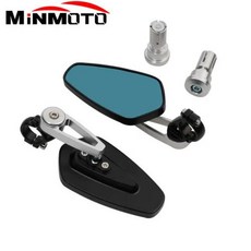 오토바이 미러 CNC 알루미늄 핸들 바 엔드 백미러 야마하 XMAX 125 250 300 400 XMAX 78 인치 22mm, 10)Silver NO LOGO