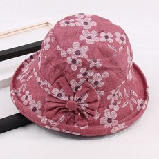 중년여성 모자 벙거지 항암 썬캡 창 챙넓은 모자 중년 및 여성 봄과 가을 할머니 냄비 보력 어머니 할머니