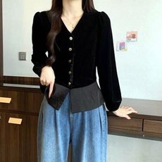 빅사이즈 셔츠 URS2098974 타이블라우스 민소매블라우 (WFGNNVC)