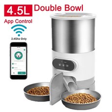 스마트 앱 고양이 먹이 공급기 타이밍 식사 애완 동물 자동 디스, 1.C-4.5L WIFI, 1개
