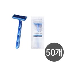 도루코 개별포장 고급 일회용면도기 2중날 TD706 50개 300개, 1개입